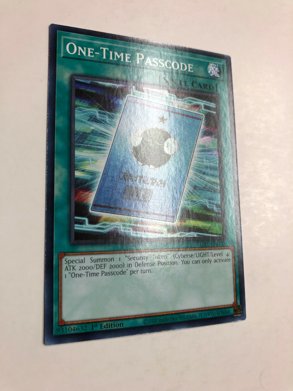 Yugioh Passcode EGS1EN031 1st Edition NM/MT New (Never Played
