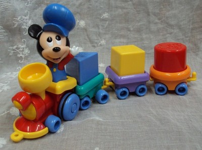 mickey mouse block train
