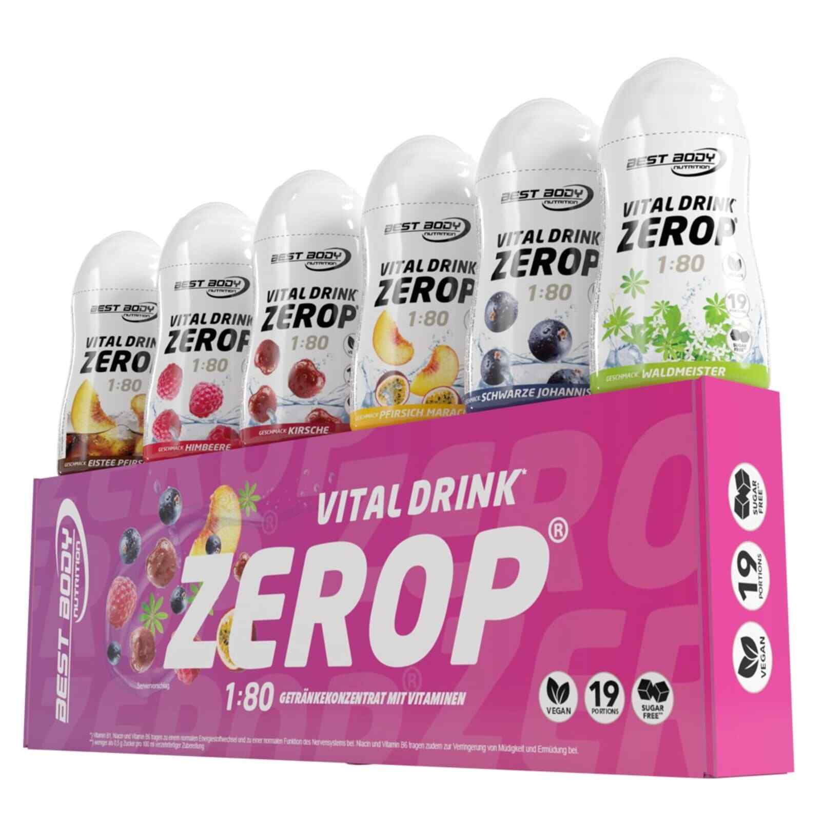Набор для смешивания напитков Best Body Vital Drink 6 x 48 мл Flasche Mineraldrink Squeeze Zerop