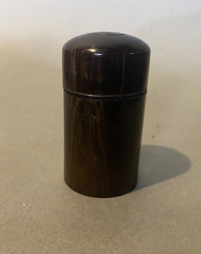 Vintage Antique Victorian Turned Rosewood Traveling Inkwell - Picture 6 of 6