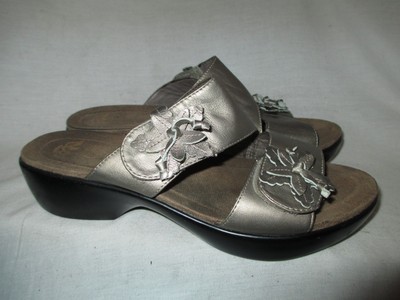 silver dansko sandals