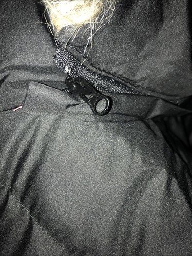 Arizona Juniors Sz Large Black Fur Lined Hooded Jacket Retails $68 (8-CT-141) - Picture 4 of 6