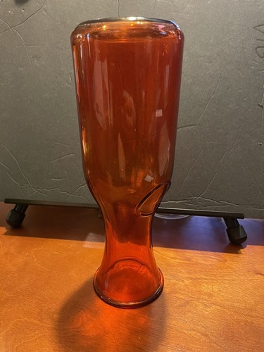 Carafe Red clear glass pitcher/ Decanter jar- Vase, Home Table decor- crafts - Picture 5 of 5