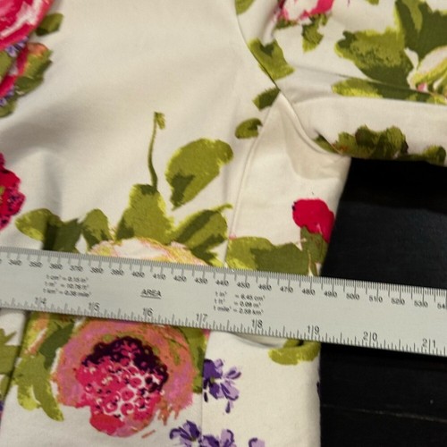 Notations White Pink Spring Floral Blazer Office Siren Blazer Womens Large - Picture 7 of 9