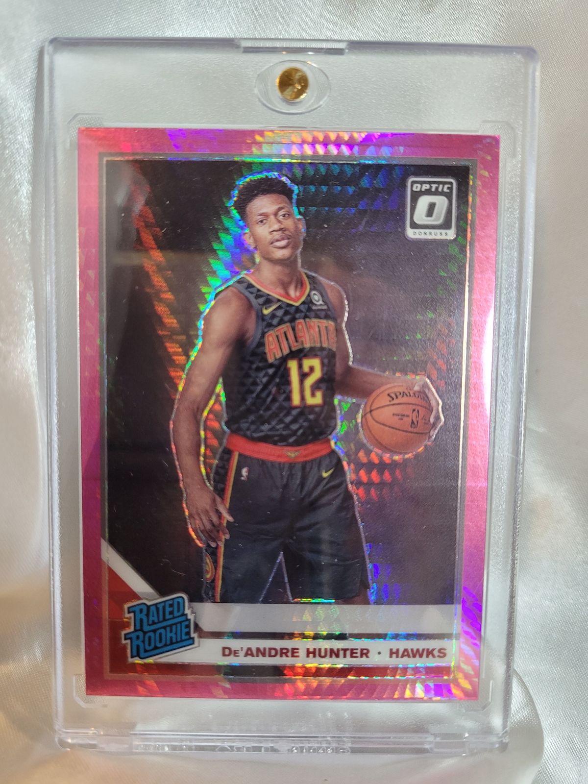 2019 Panini Donruss Optic De'Andre Hunter Hyper Pink Prizm 198