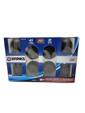 BRINKS Keyed Entry  Deadbolt High-Security Door Lock 2 PACK - Satin or Bronze