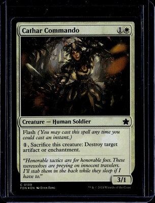 Cathar Commando - 139 - Foil - FDN - NM - MTG Magic the Gathering