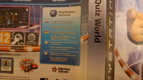 PS3 Buzz ! Quiz world Playstation 3 game + manual Dutch German French - Imagen 2 de 3