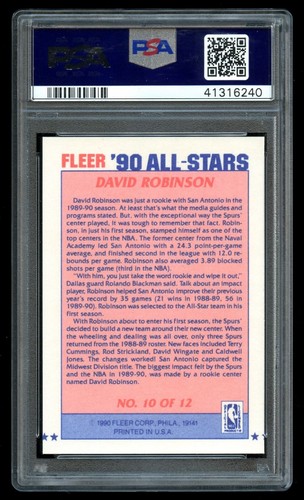 1990-91 Fleer All-Star Basketball Complete Set #1-12 - ALL PSA 8 & 9 - Picture 21 of 24