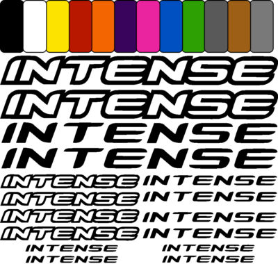 Sticker autocollant Intense vélo logo
