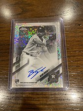2021 Topps Chrome Blake Taylor RC Black White Diamond Auto Refractor Astros
