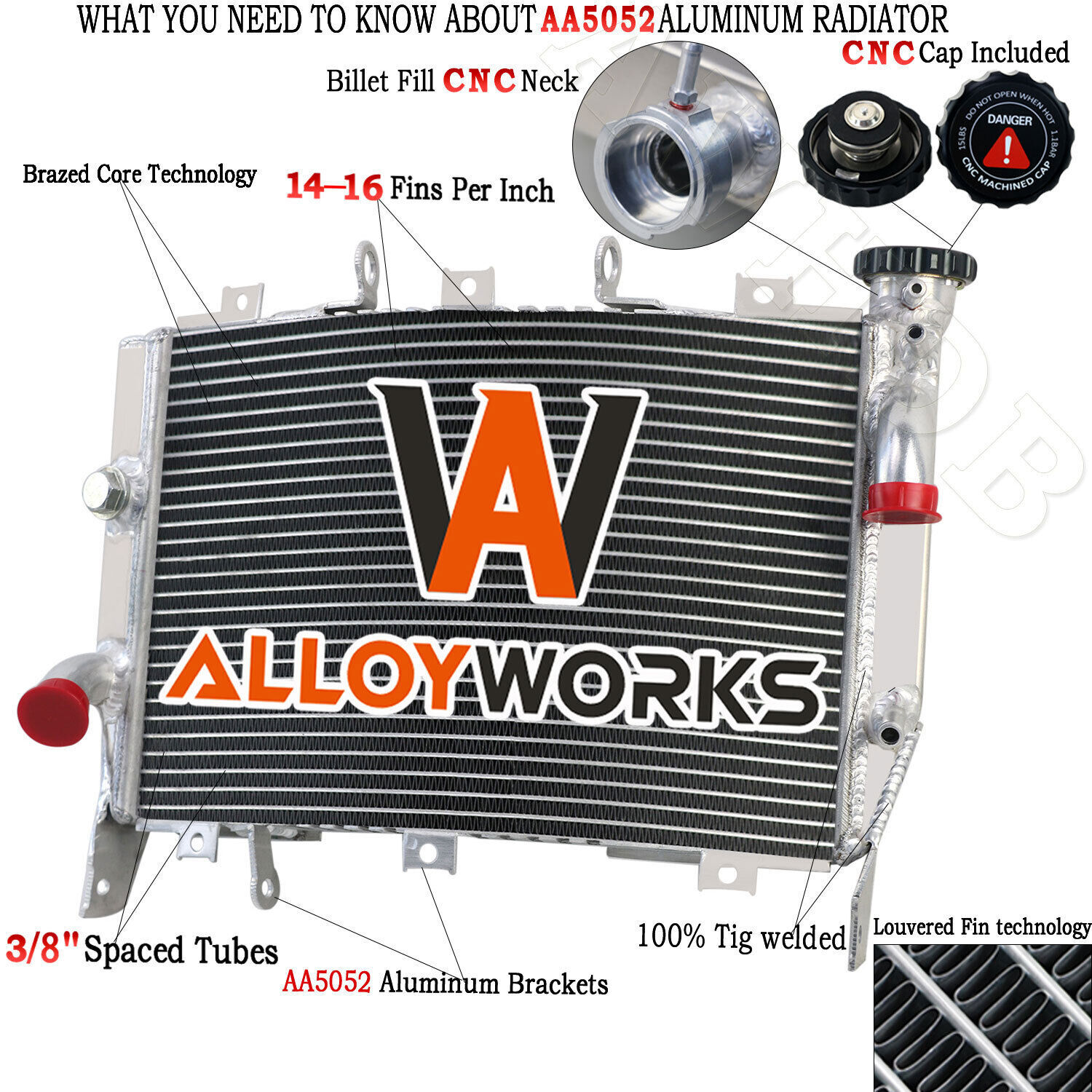 ALUMINUM RADIATOR MOTOR COOLER FOR KAWASAKI NINJA ZX6R