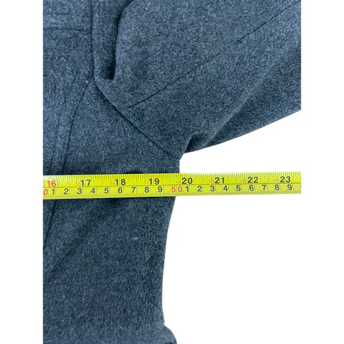 Abrigo de lana Preston & York para mujer 8 gris cremallera completa chaqueta con capucha 100 % lana - Imagen 6 de 8