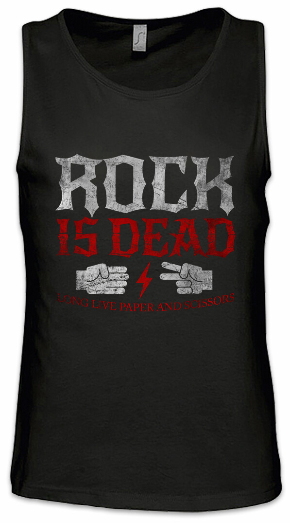 ALTRA Canotta uomo Rock is Dead Long Live II e roll punk musica musicista band