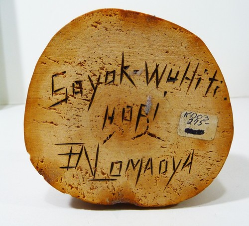 Hand-carved 14" HOPI Native American Carved WOOD FIGURINE Totem SIGNED!!! - Picture 3 of 3