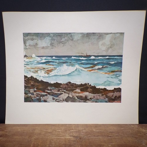 Winslow Homer Vintage Art Prints Set of 6 Seascape Maritime Watercolour Painting - Picture 10 of 23