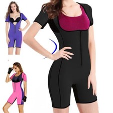 Women's Sauna Waist Trainer Slimming Suit Weight Loss Body Shaping Gym Body