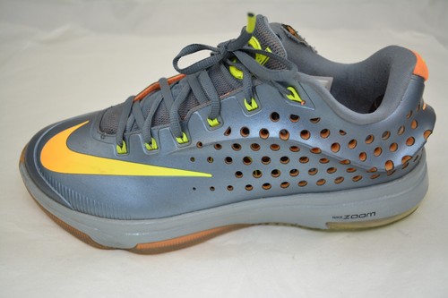 Mens NIKE Kevin Durant KD 7 Elite Silver Orange Basketball Shoes Size 11 - Picture 2 of 10