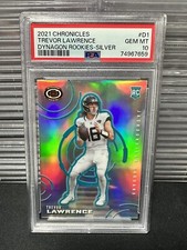 2021 Chronicles Trevor Lawrence Dynagon Rookies - Silver Prizm #D1 RC PSA 10 SSP