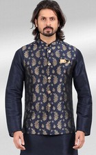 Mens Designer Traditional Bollywood Wear Designer Kurta Payjama Jacket Set India
