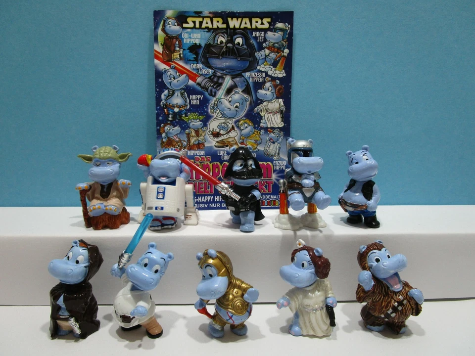 Komplettsatz Das Hipperium spielt verrückt inkl. 1 BPZ Happy Hippo Star Wars - Bild 1 von 1