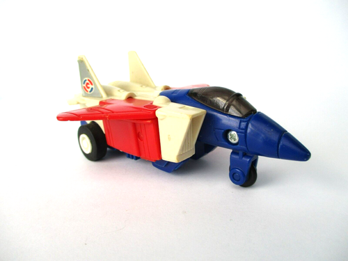 Transformers Tomy Gobot Commandron 80s Toy Red White Blue Jet Plane Robot - Picture 1 of 11