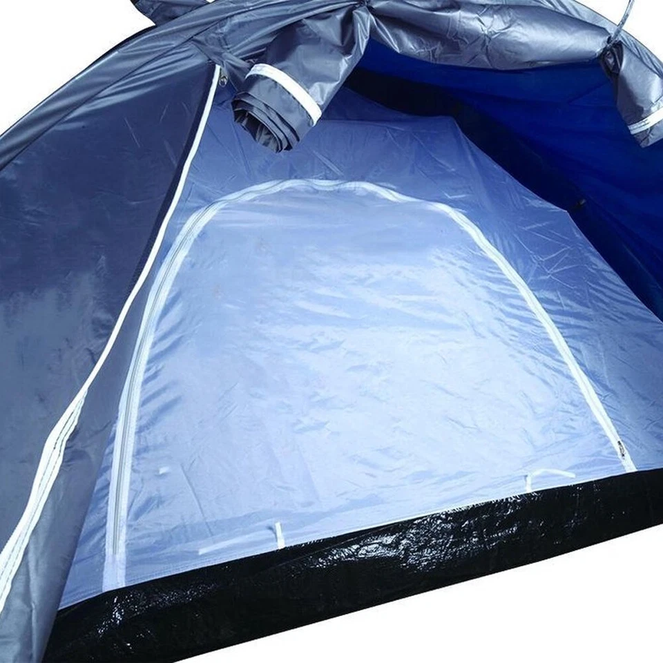 Tenda da Campeggio 2 Persone Cupola Spiaggia Escursioni 210x150x150cm Dunlop - Immagine 3 di 4