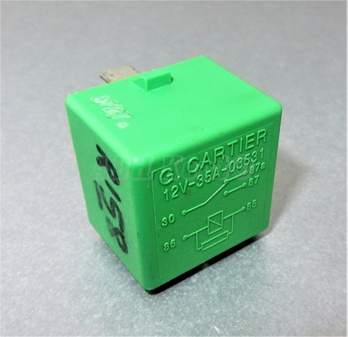 158-Peugeot 206 406 307 407 607 806 807 Relé Verde 35A 03531 G. Cartier 5 Pines - Imagen 2 de 5