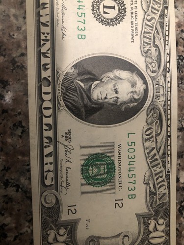 1969 20 Dollars Bill New Condition - Picture 5 of 5