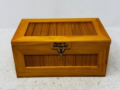 Don't Touch Box Toy Useless Box Leave Me Alone Wooden Machine Gift - WORKS!
