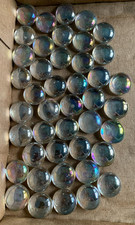 8.7 oz. LARGER SIZE FLAT CLEAR GLASS MARBLE