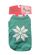 Boots  Barkley Size S Dog Pet Sweatshirt Up To 20 Pounds. Green Snowflake New