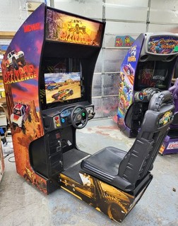 Off Road Challenge Sit Down Arcade Driving Racing Video Game Machine Cruisn -LCD