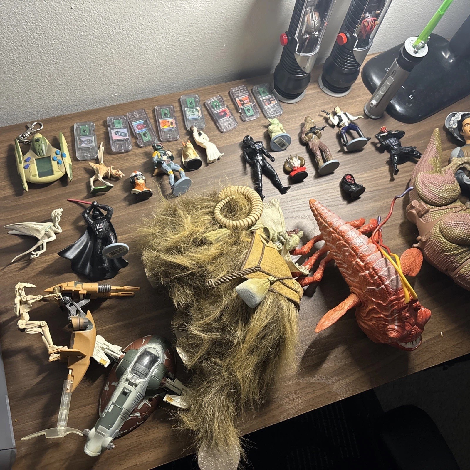 star wars action figure lot 1998-00 loose 30 Pieces + Accessories + Game/Watch