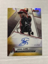 Jansel Luis Auto 2025 Bowmans Best Gold Refractor 01/50! Diamondbacks Parallel