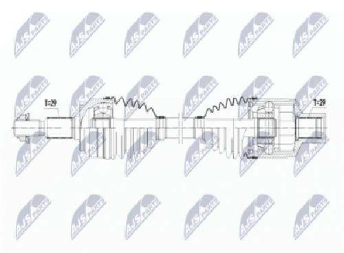 Original NTY Antriebswelle NPW-CH-066 FüR Jeep-image