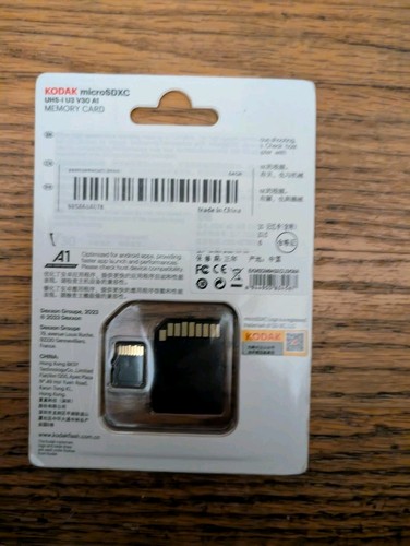 GENUINE KODAK RED Ultra 64GB- MicroSDHC Class 10 U3 V30 A1 4k w/Adapter - Picture 3 of 3