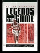 2020-21 Hoops #32 Clyde Drexler Legends of the Game #/699 Portland Trail Blazers