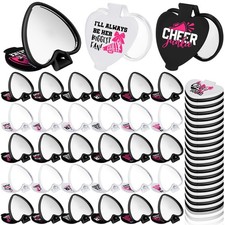 48 Pcs Cheerleader Mirror Gifts Bulk Cheerleading Compact Mirror Bulk Mini He...