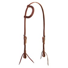 Weaver Brown Latigo Flat Sliding Ear Headstall
