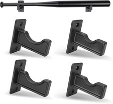 2 Packs Baseball Bat Wall Mount Bat Display Rack Bat Hangers Holder for Horizont