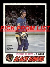 1977-78 O-Pee-Chee OPC Hockey #4-377 EX/EX-MT Pick From List ALL PICTURED vv1