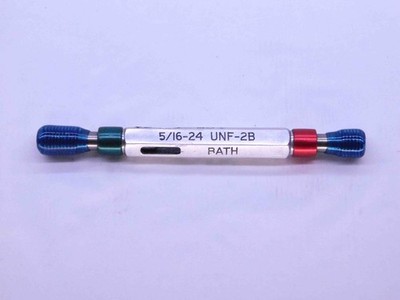 5/16 24 UNF 2B LEFT HAND THREAD PLUG GAGE .3125 GO NO GO P.D.'S = .2854 & .2902