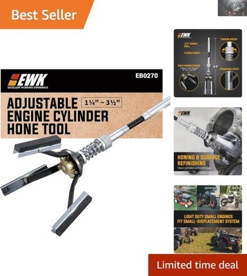 Efficient 220 Grit Adjustable Engine Cylinder Hone Tool for Damage-Free Repairs