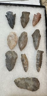10 Ohio Arrowheads Indian Artifacts
