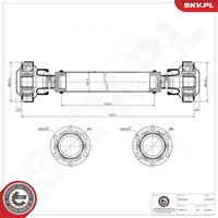 Esen SKV Antriebswelle Gelenkwelle Vorne FüR VW Touareg 7LA 7L6 7L7