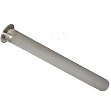 4 inch Tri-Clamp x 24 inch Carb Stone 304 Stainless Steel 1/4" MNPT Connection