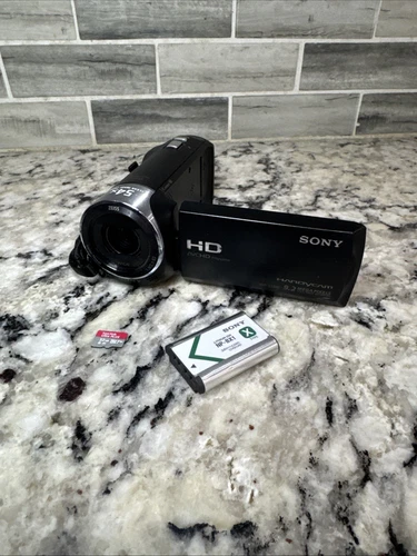 Sony Handycam 9.2 Mega Pixels Zeiss 54X HDR-CX240 HD Camcorder (No Battery Door)