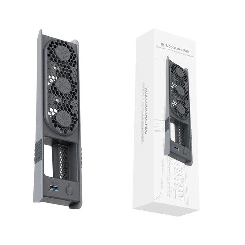 Adjustable Modes External Fan Cooler for PS5 Pro/PS5 Slim Disc&Digital Edition - Afbeelding 10 van 10