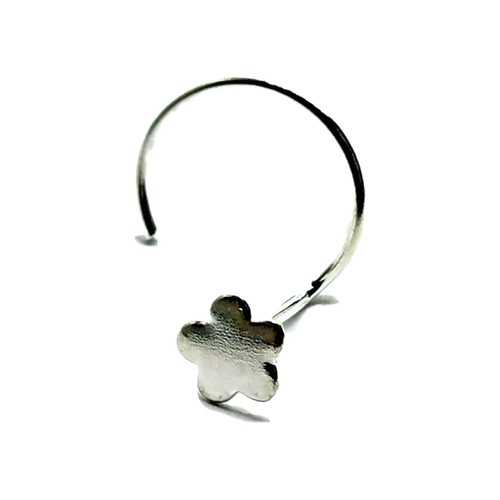 Arricciatura Del Naso Del Fiore 3.5mm Argento Sterling 925 22g (0.6mm)... - Foto 2 di 22